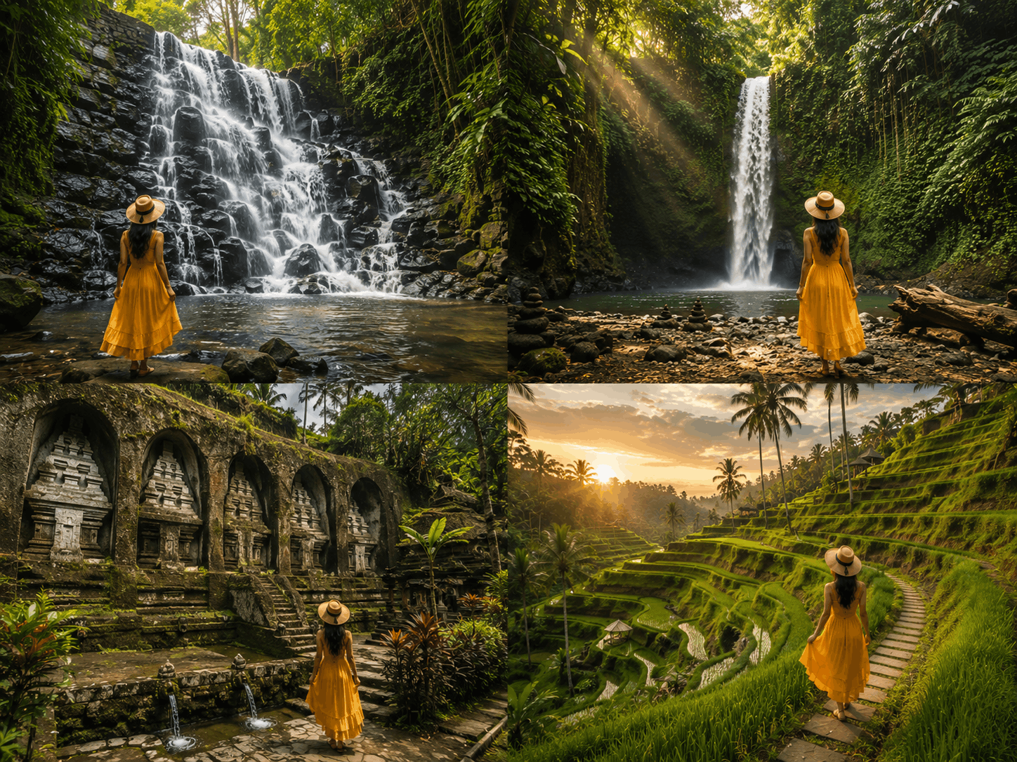 Best Ubud Waterfalls, Temple & Rice Terrace Tour